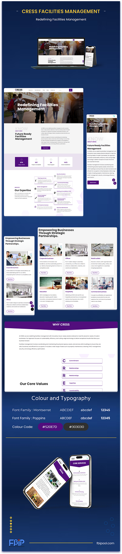 Cress Facilities Management | Website 3d animation branding design graphic design logo motion graphics ui web website website design