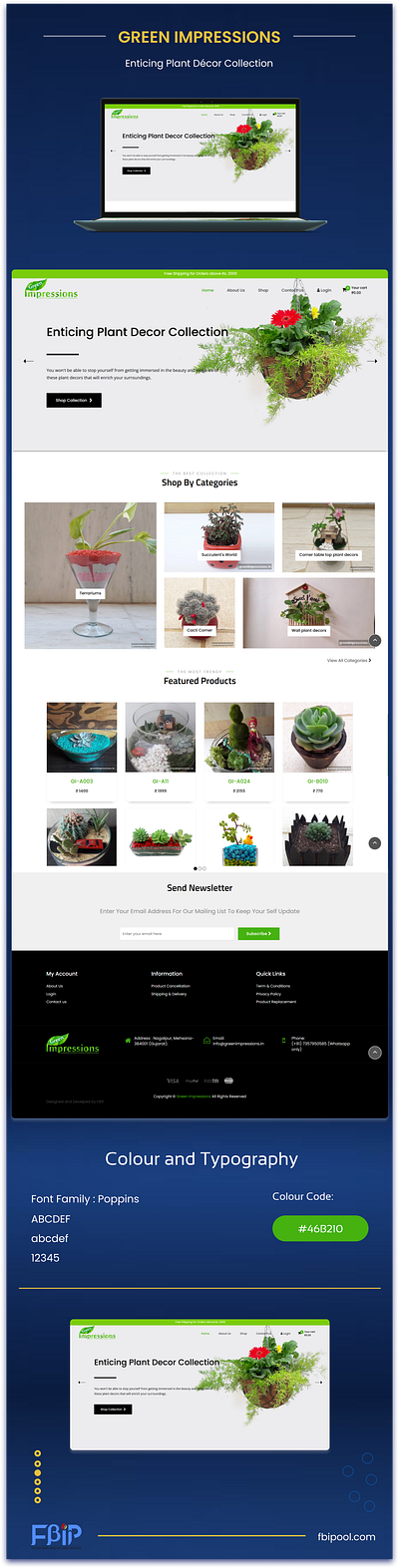 Green Impressions | Website design ui web website website design