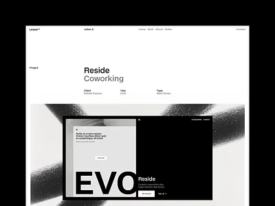 Lesser - Webflow Portfolio Template design portfolio minimal portfolio minimalist portfolio portfolio web design web design portfolio webflow portfolio webflow template