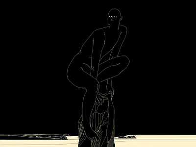 Better view abstract composition conceptual illustration design dual meaning figure figure illustration graphic design illustration laconic lines metaphoric illustration minimal poster