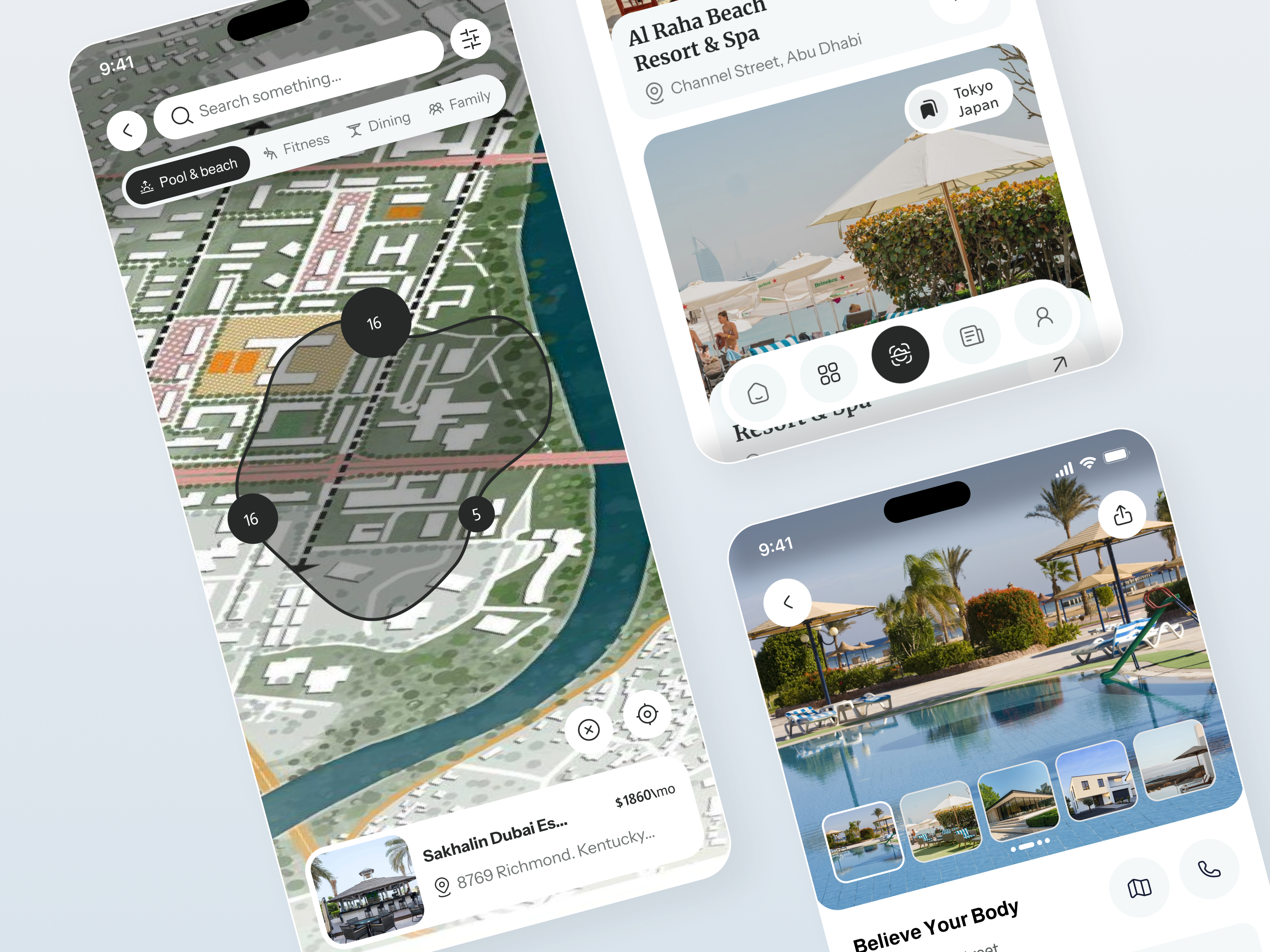 Mobile Booking App Design booking hospitality booking hotel app hotel booking ui hotel branding hotel search app map interface mobile booking app mobile interface online hotel booking properties property app property booking app property management property rental app real estate realestate travel app design travel booking app travel ui design