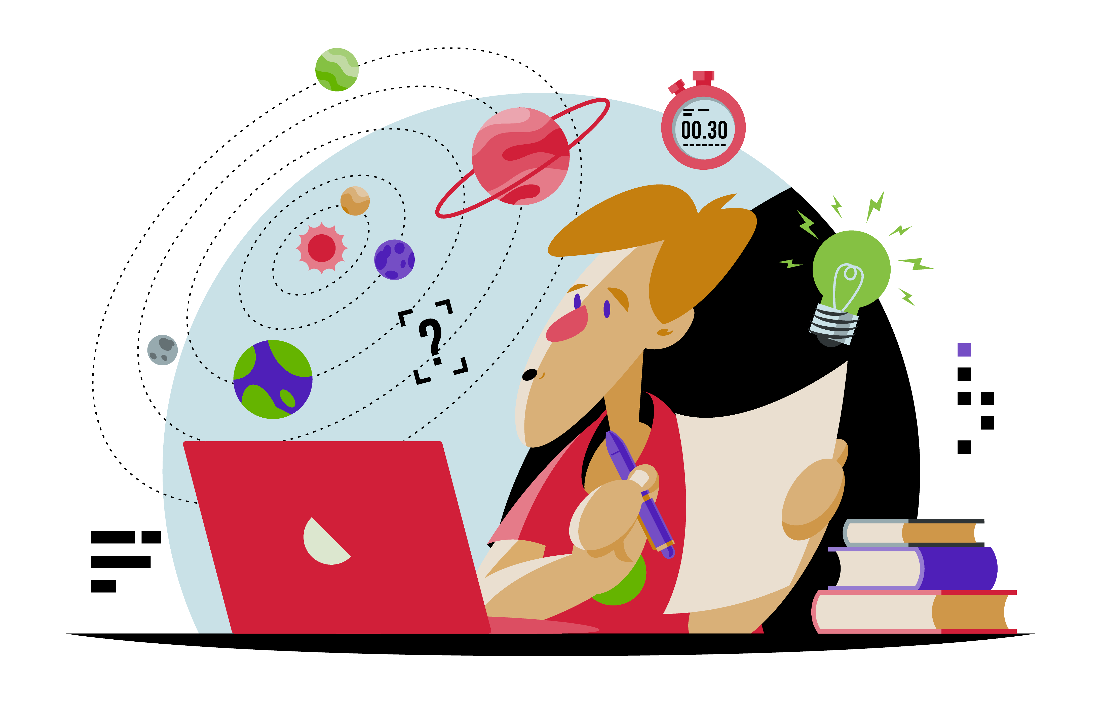 Science digital illustration graphic design illustration vector