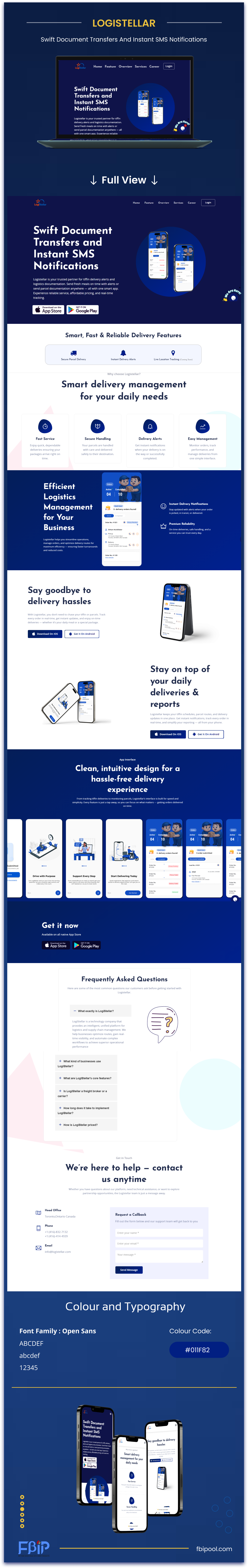 Logistellar Landing Page | Website branding design graphic design ui web website website design