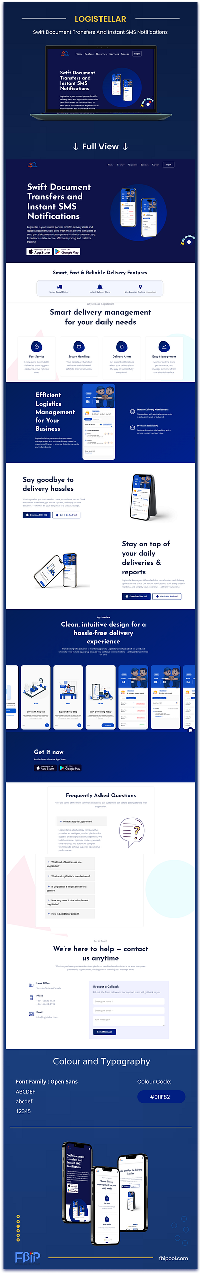 Logistellar Landing Page | Website branding design graphic design ui web website website design
