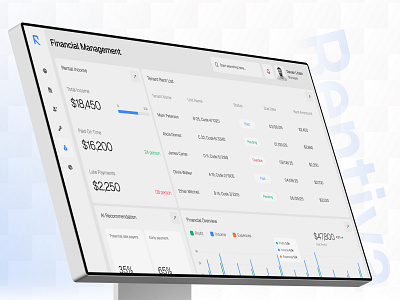 Rentiva | Web Application | Financial Management | Potential 3d app branding design mobile mobile app ui