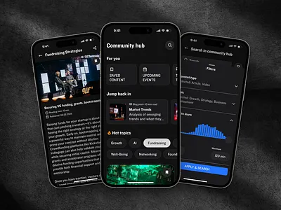 Slush community hub branding community concept graphic design hub mobile app startup ui ux