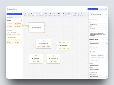 Flow Builder branding builder chart design diagram ecommercedesign flow graphic design illustration logo ui ux uxdesign vector