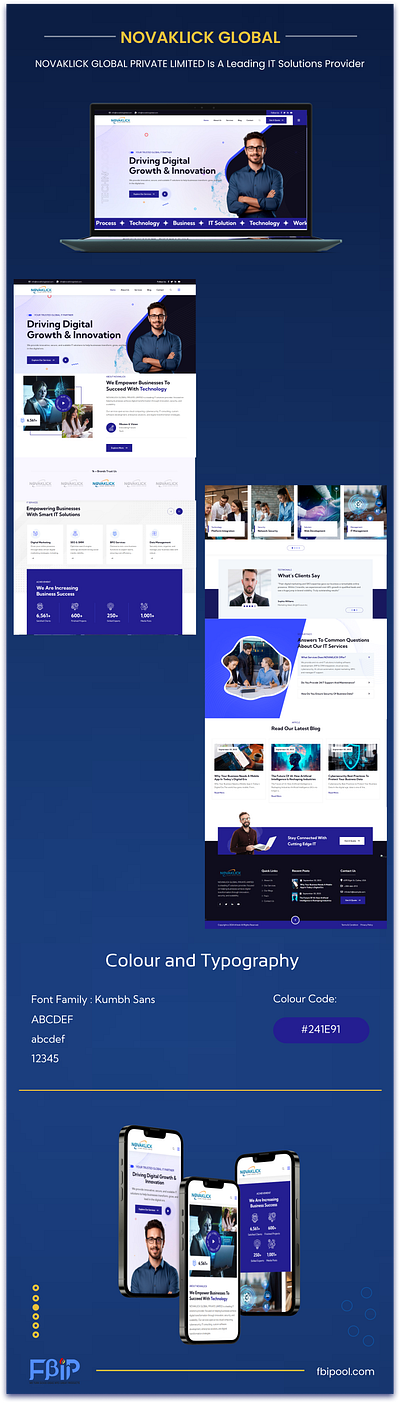 Novaklick Global | Website branding design graphic design illustration logo ui vector web website website design