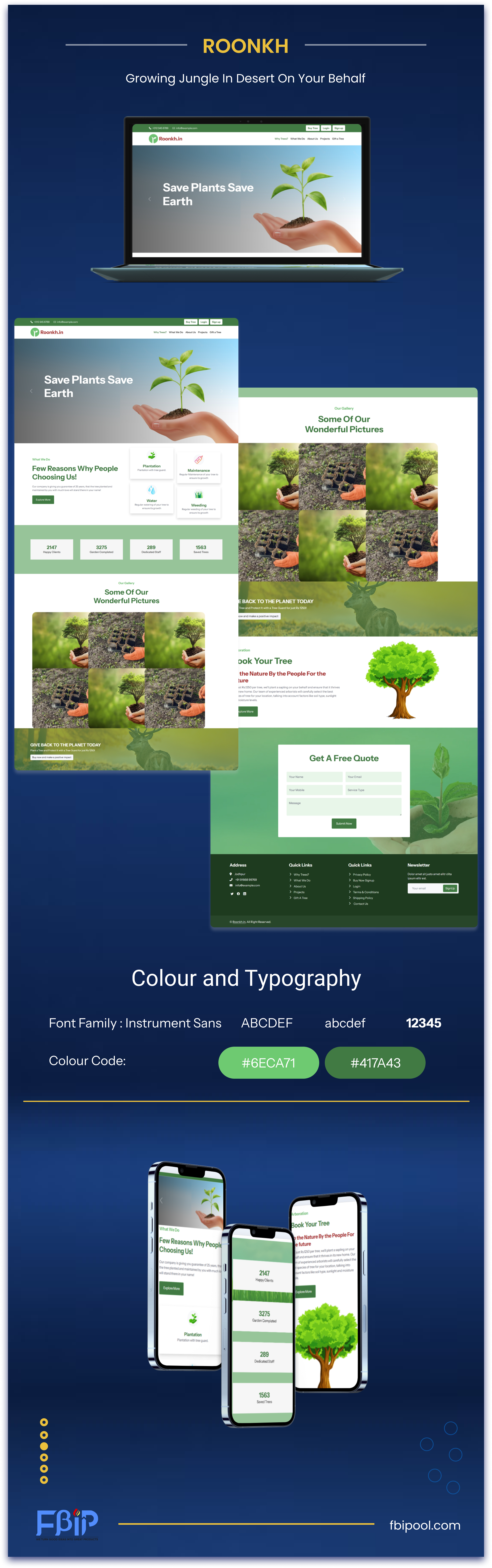 Roonkh | Website branding design graphic design illustration logo ui vector web website website design