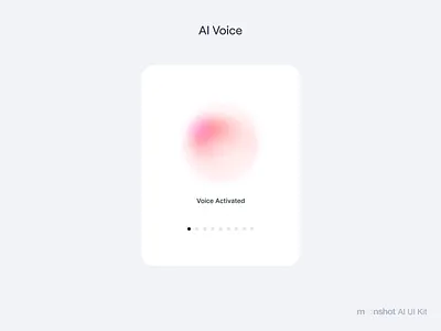Moonshot UI: AI Voice aidesign aiui aiux figmaai headstartui moonshot moonshotui productdesign uidesign uxdesign