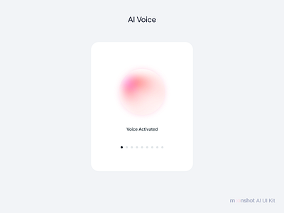 Moonshot UI: AI Voice aidesign aiui aiux figmaai headstartui moonshot moonshotui productdesign uidesign uxdesign