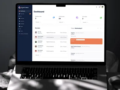 Dashboard Design for School Website – Qurtuba admin dashboard animation core app dashboard dashboard design dashboard ui edtech platform edtech ui education icons education tools education web app education website learning dashboard learning management system lms dashboard modern dashboard phenomenon studio school website ux ui design workspace design