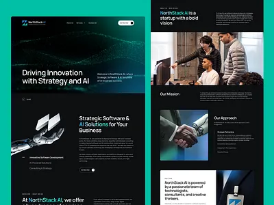 NorthStack AI — Future-Ready Web UI ai agency website branding call to action ui creative agency digital agency graphic design hero section modern web ui no code website performance website product design tech website ui concepts user interface uxui design web ui web ux webflow design website design website ui