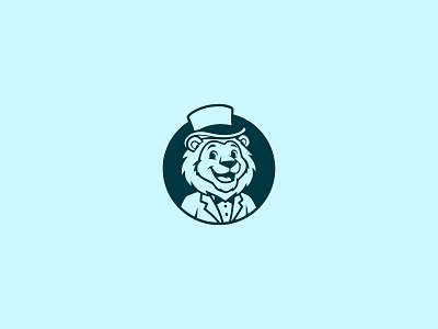 Cute Lion Logo branding branding design cute character design cute lion cute lion character cute lion logo design graphic design illustration lion logo logo logo design tiger logo vector