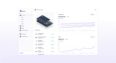 Qonto - Dashboard Insights bank banking card crypto dashboard fintech insight insights saas startup transaction