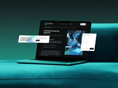 AI Innovation for the Future — NorthStack AI Landing Page Design ai agency automation branding concept design creative landing page dark mode ui futuristic ui graphic design hero section design landing page machine learning modern ui product design saas website tech branding ui design uxui web design