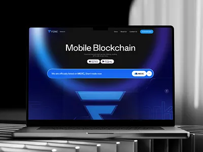 FONE Network || Desktop UI aboxagency block chain ui blockchain crypto cryptocurrency custom design dark ui e graphic design home page landing page mobile blockchain ui uiux user interface ux web design web ui web3 web3 design