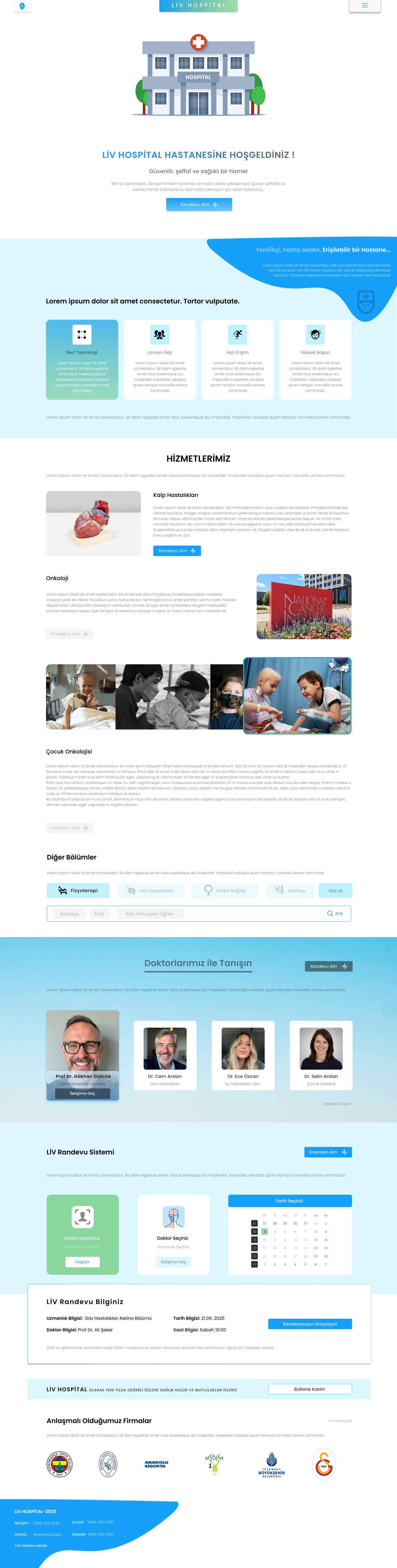 Medical Hospital Landing Page UI Design & Poster Design branding health hospital hospital website post poster ui ux web web design