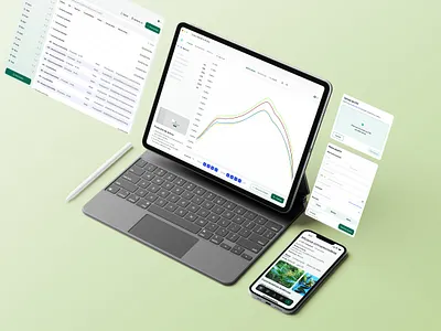 Botanic identification system design system desktop mobile product design responsive ui ux