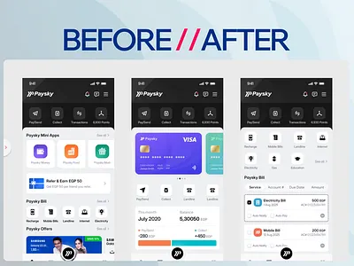 Mobile Payment App UI Redesign ai copilot ai product design best design agency on dribbble best ux design agency bottomlinelux dashboard design design agency fintech hub71 mafruh faruqi mobile banking mobile pament paysky product design agency product redesign saas design agency saasfactor sohag islam user experience y combinator