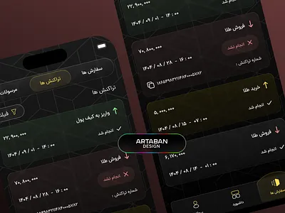 Online Gold Dealing App - 4 artaban design online gold dealing app ui ux