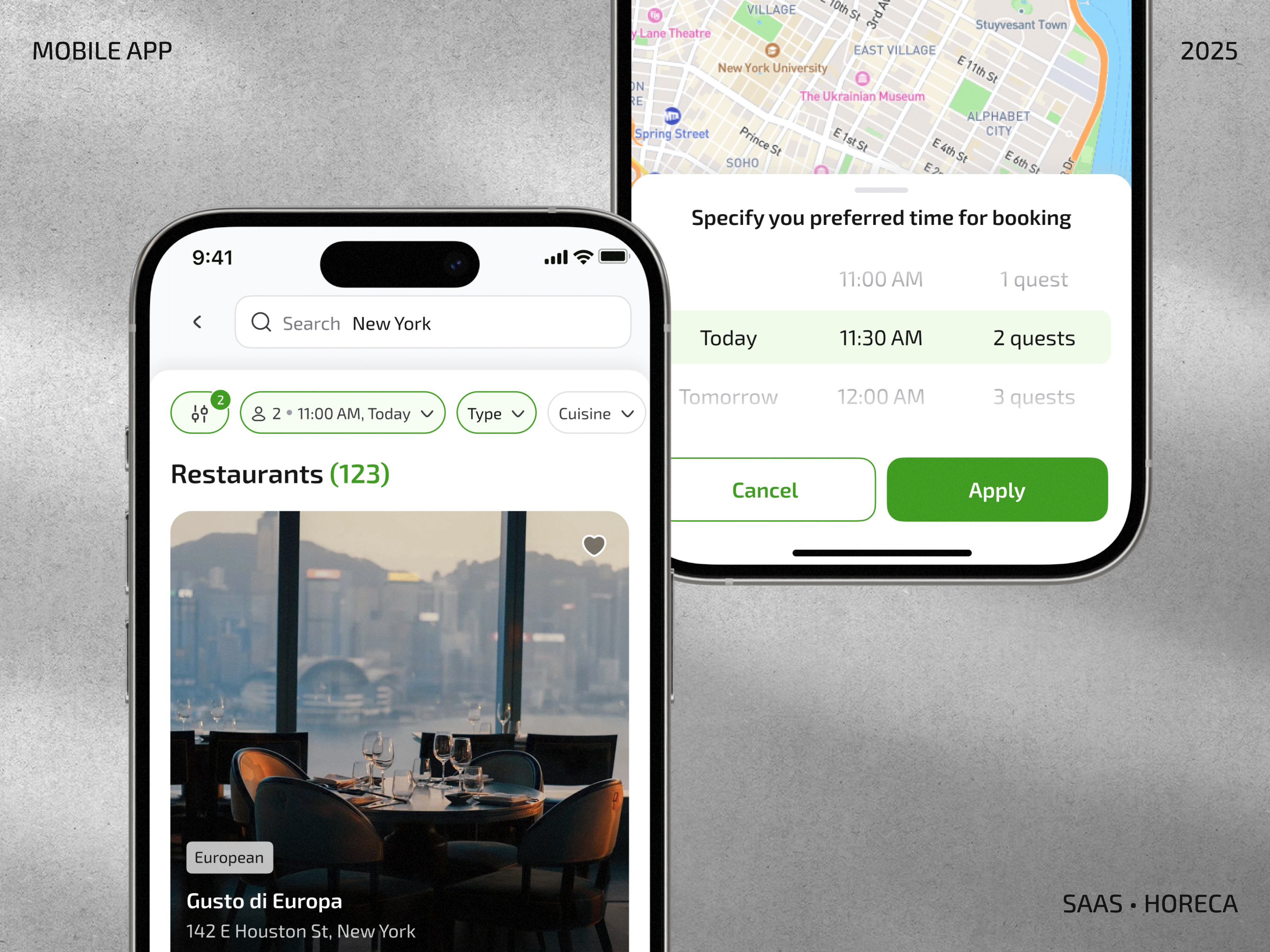 Example of Table: A Real-Time Booking & Smart Menu Mobile Experience