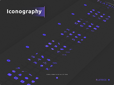 Icon Set banner brand branding color schems dark ui graphic design icon set iconography icons designer icons mockup illustration illustrator ai lolgo logotype photoshop psd print designer purple sea scroll down typo typography ubuntu google fonts ui ux designer ux audit