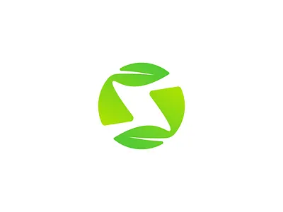 SymbioSeed Logo Design abstract mark agritech branding circular logo eco logo environmental design gradient green logo icon leaf logo logo design minimal modern nature negative space organic brand s lettermark s logo sprout logo sustainable