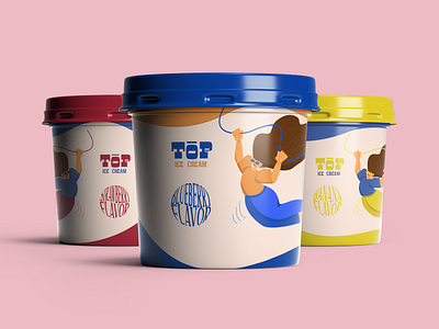 Top Ice-cream branding design graphic design illustration style vector