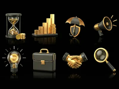 3D ICONS FINTECH 3d 3d design 3d icon 3d illustration banking creative design finance fintech icon illustration ui ux