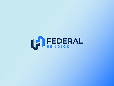 Federal Hendick | Negative space F & H Logo brand identity branding construction logo design f logo h logo letter logo logo logo branding logo design minimal logo modern logo negative space logo