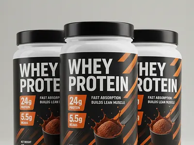 Protein Supplement Label & Packaging Design bottle branding business business identity calcium fitness food graphic design jar label label design marketing multivitamin nutrition package packaging powder protein sticker supplement