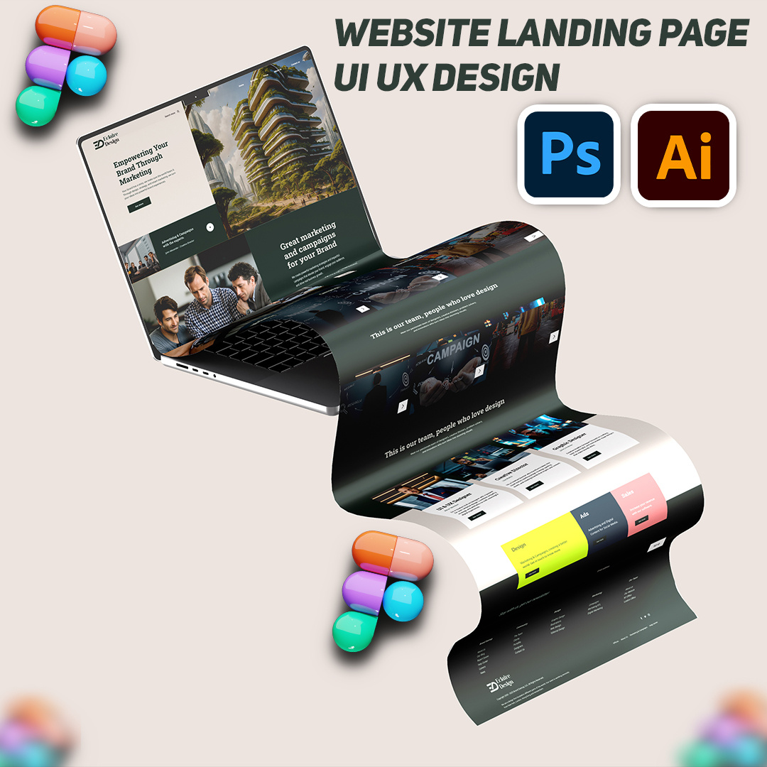 Agency Landing Page, UI/UX Concept Exploration agency website branding dribbble figma figma design illustrator landing page design marketing design photoshop uae ui ui ux design uk usa uxdesign web design web designer website design