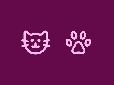 Cat, Animal's step | UI Icons for VK 24px icons app icons icon icon set icons icons pack line icons mark modern icons pixel perfect icons svg icons ui icons user interface icons web icons
