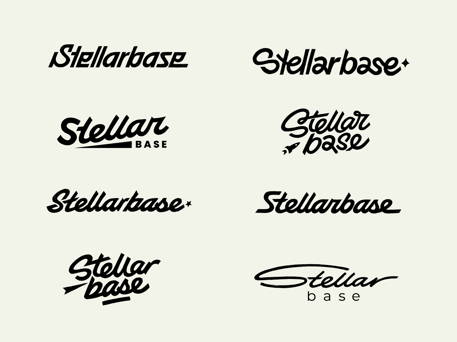 Example of Stellarbase: tech logotype exploration