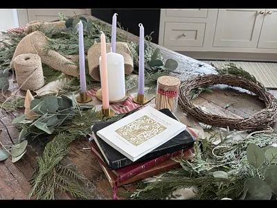 Advent Book Cover + Set Design advent advent candles bible candles christmas christmas wreath jesus twine wreath