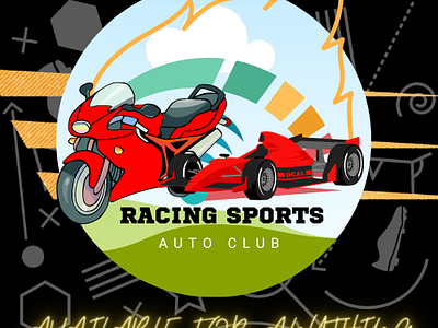 RACING SPORTS graphic design logo motion graphics