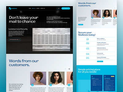 Mailknox – Professional Mail Management Website clean design conversion design design interaction landing page mail service minimal minimal ui modern ui product design service website ui ui design ux web design website design