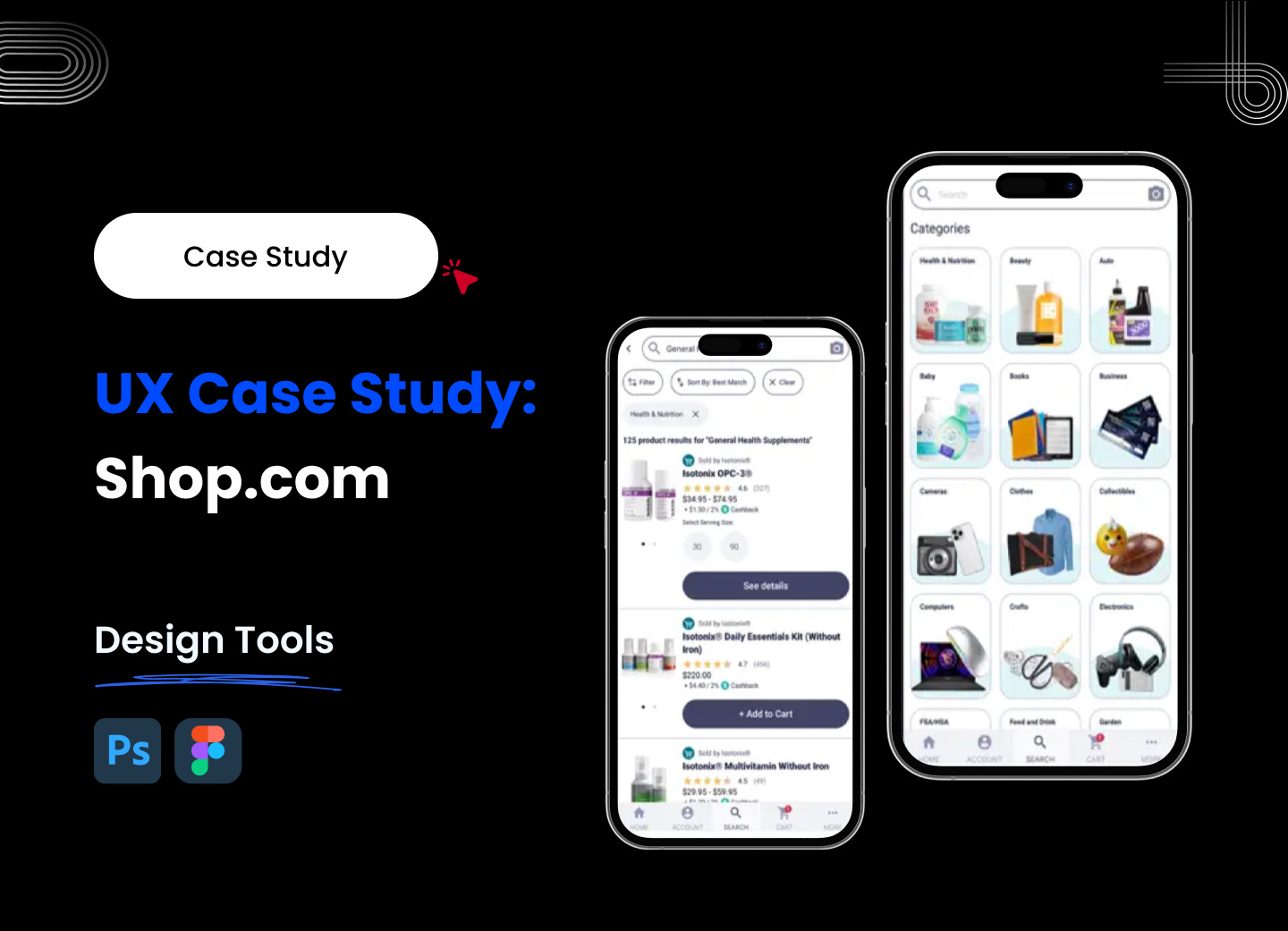 Case Study for Shop.com 3d animation branding graphic design logo motion graphics ui