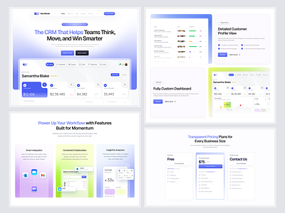 CRM Website crm design landing page saas saas website sales web web design website