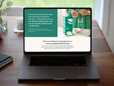 Fertility & Wellness Landing Page Design landingpage ui uidesign ux uxdesign uxui uxuidesign
