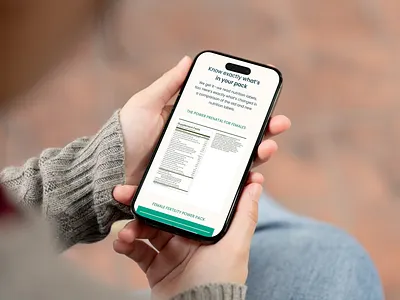 Fertility & Wellness Landing Page Design landingpage phone responsive ui uidesign ux uxdesign uxui uxuidesign