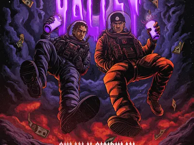 Album art design album art cartoon cover art design graphic design hiphop illustration