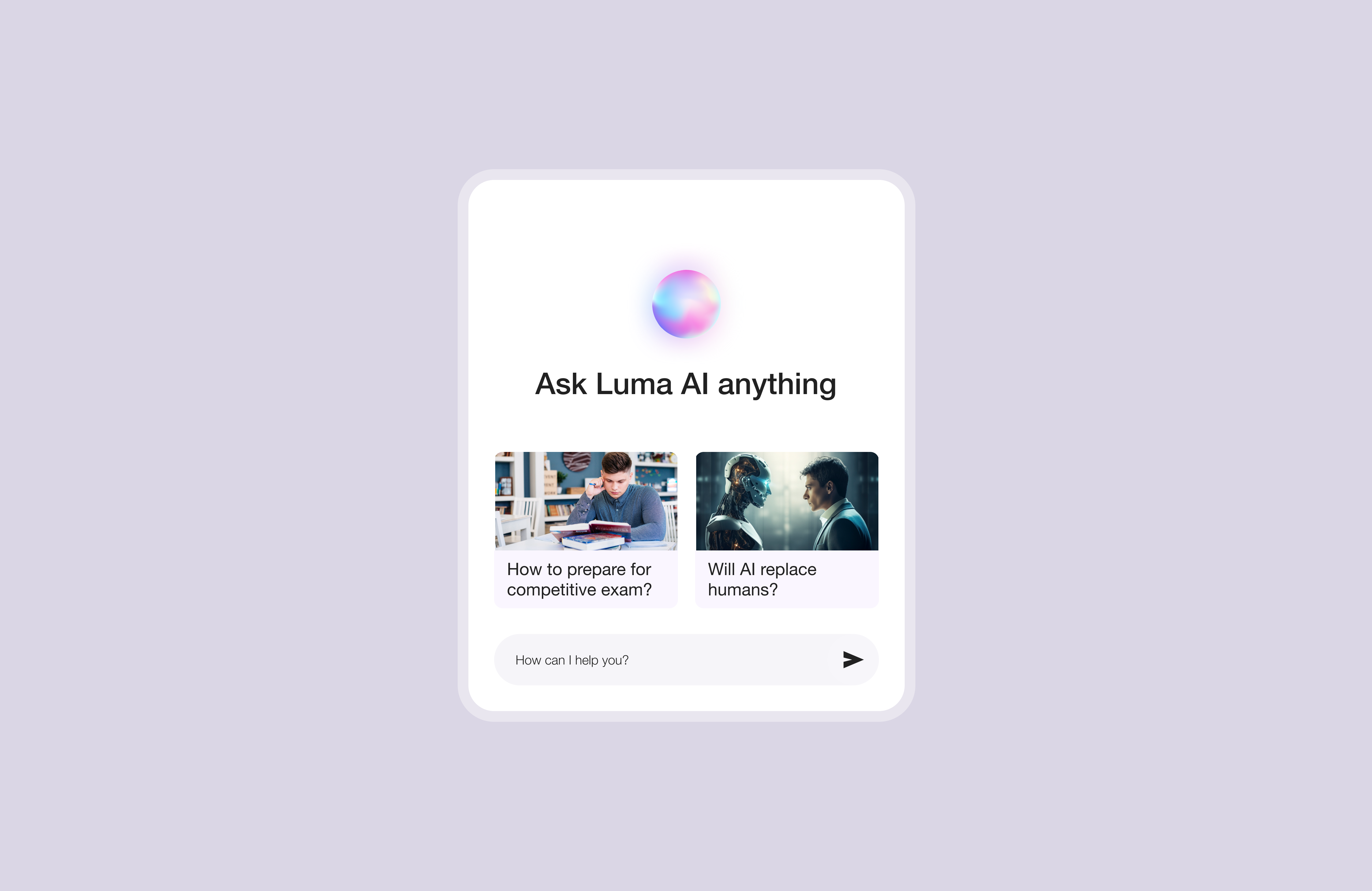 AI Chat Interface - Smart, Simple & Modern ai ai interfcae branding design ui