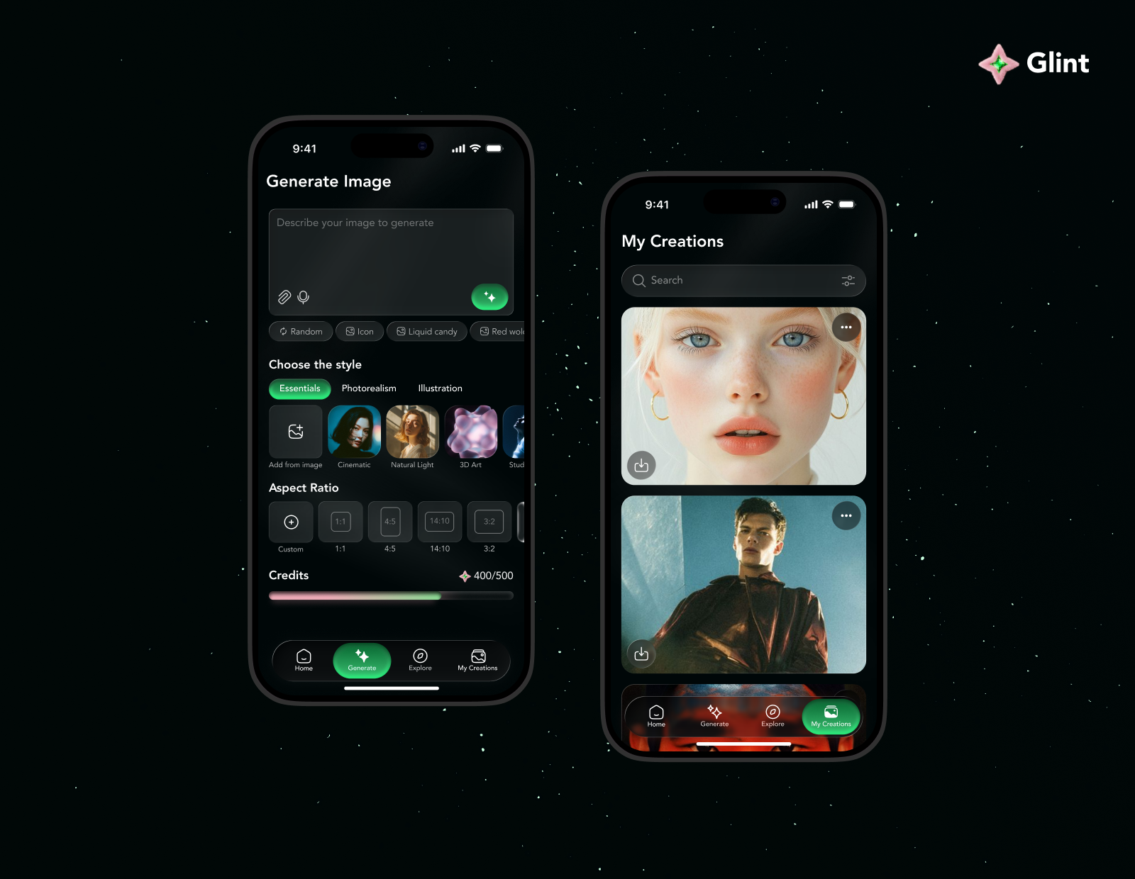 Glint AI ai ai tool image generator