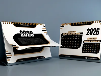 Desk Calendar Design 2026 2026calendar branding calendar deskcalendar graphic design