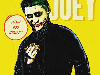 Joey - how you doin'? adobe photoshop arte digital friends joker yellow