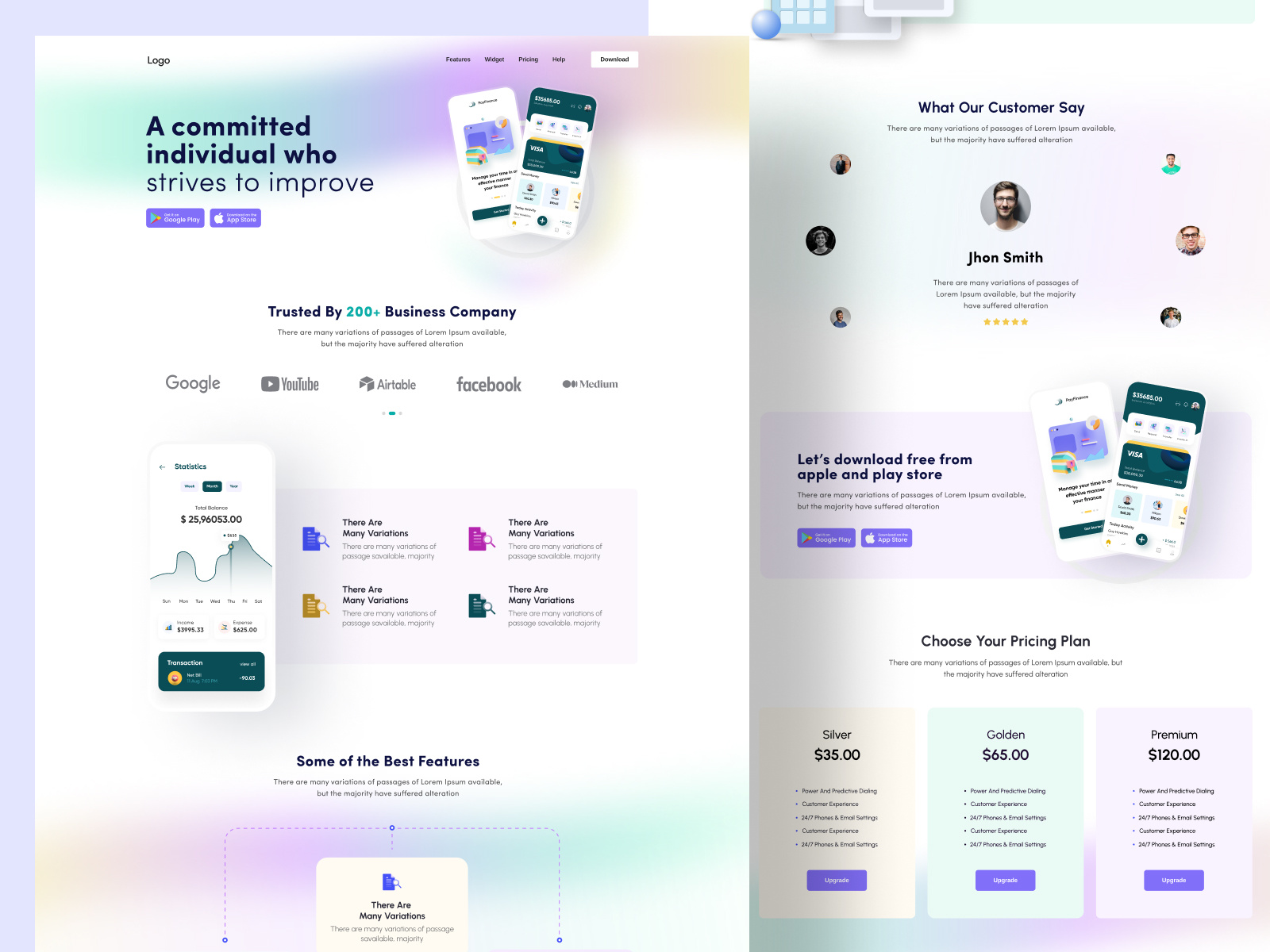 Saas Landing page Design Or Home page Design by Mohammad Anamaul Haque ...