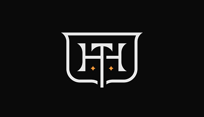 Monogram Challenge – Day 1 (H+T+Shield) brand designer brand identity branding graphic designer ht letter logo designer logo maker minimalistic monogram star th typographic