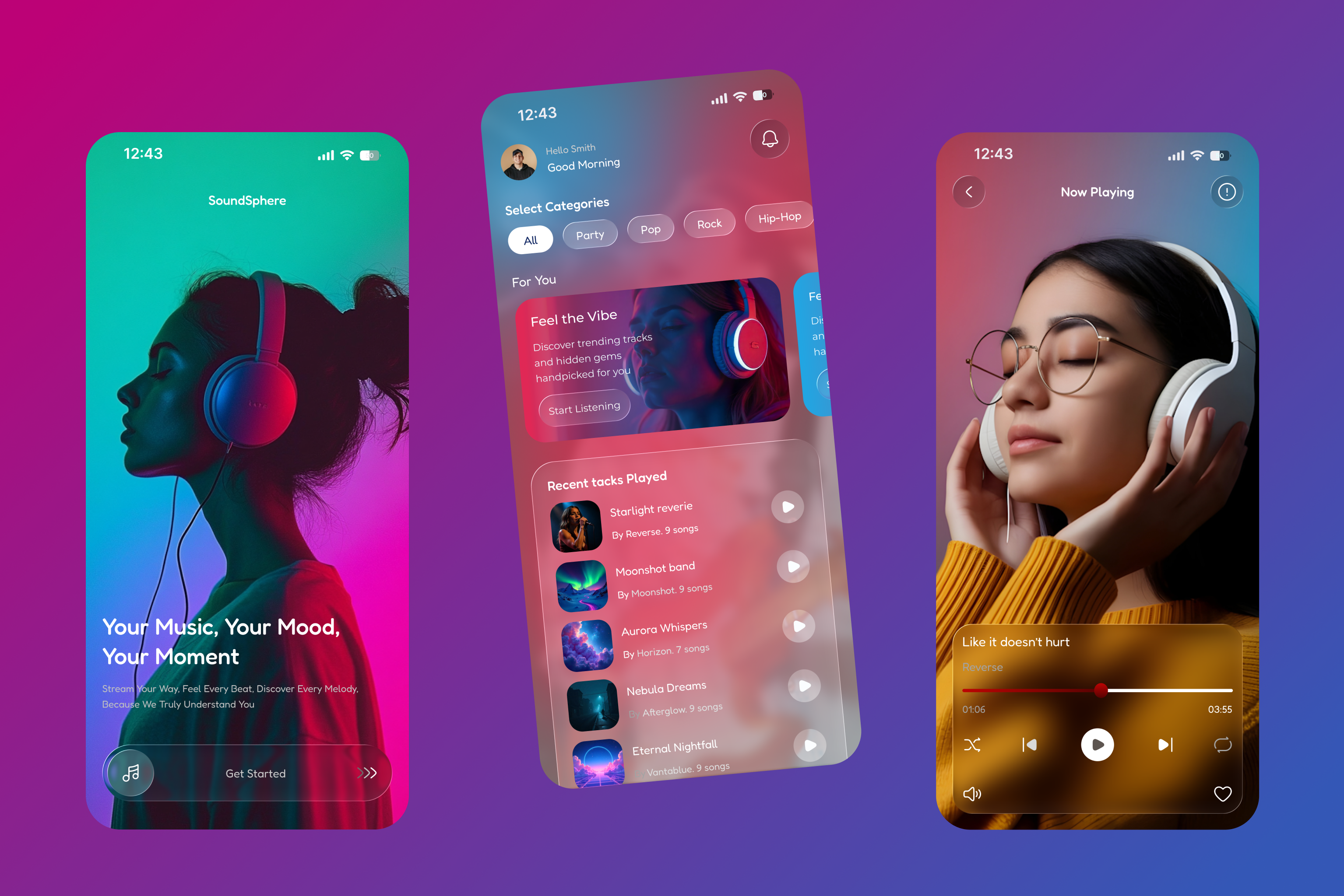 Music Mobile App UX-UI Design application music mobileappdesign music app music distribution music ui musicstreaming musicui player playlist uidesign usicapp usicplayerapp uxdesign